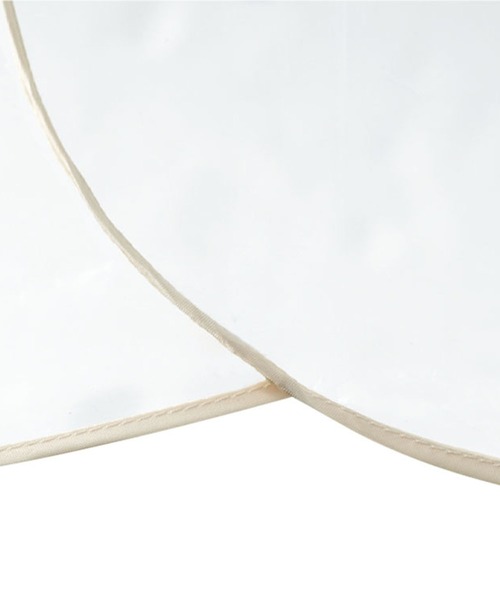 because（ビコーズ）の「【because】クリアカラーパイピングはなびらビニール長雨傘 BE-52009（長傘・レディース・ホワイト/ブラウン/グレー・FREE）」の11枚目の写真