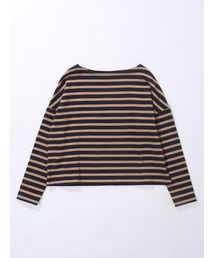 Sheta | ボーダードロップショルダートップ(Tシャツ/カットソー)