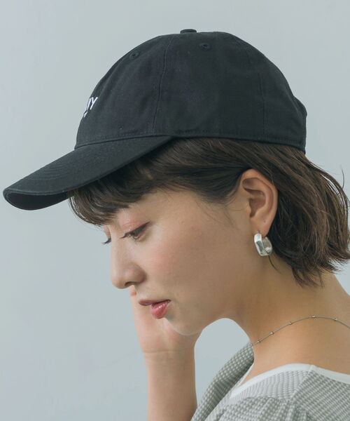 casita(RETRO GIRL)（カシータ）の「NAVYロゴ刺繍キャップ（キャップ・レディース・ブラック/ベージュ/オフホワイト/グリーン・ONE SIZE）」の9枚目の写真