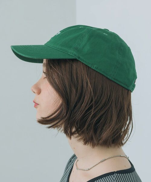 casita(RETRO GIRL)（カシータ）の「NAVYロゴ刺繍キャップ（キャップ・レディース・ブラック/ベージュ/オフホワイト/グリーン・ONE SIZE）」の14枚目の写真