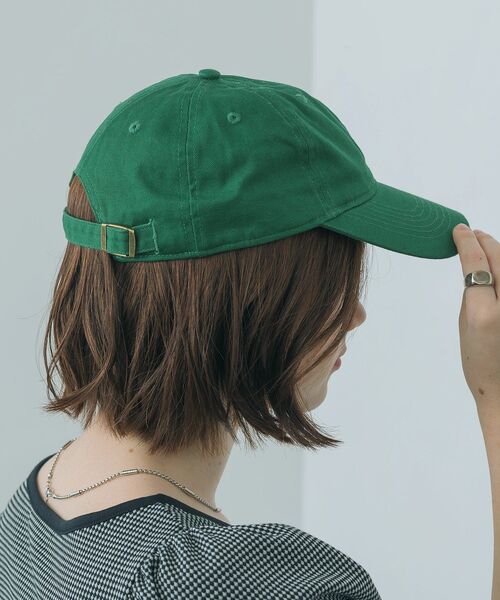 casita(RETRO GIRL)（カシータ）の「NAVYロゴ刺繍キャップ（キャップ・レディース・ブラック/ベージュ/オフホワイト/グリーン・ONE SIZE）」の15枚目の写真