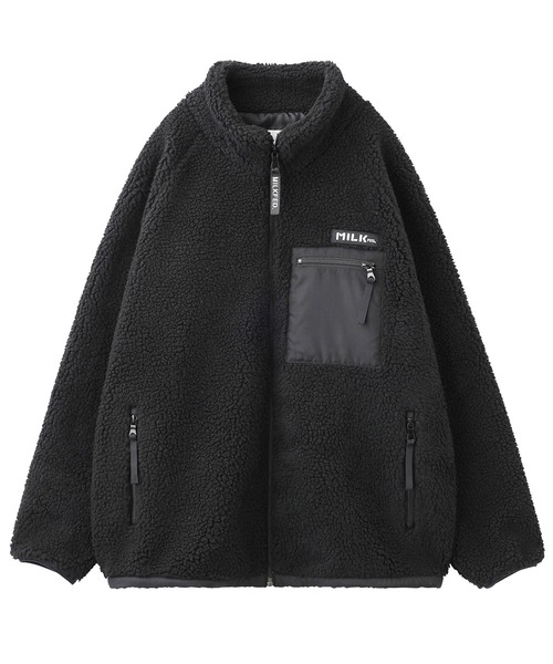 MILKFED.(ミルクフェド)の「BOA ZIP UP JACKET(ブルゾン・レディース・ブラック/レッド/ベージュ/ホワイト/グレー/ダークグリーン・M/S)」の18枚目の写真