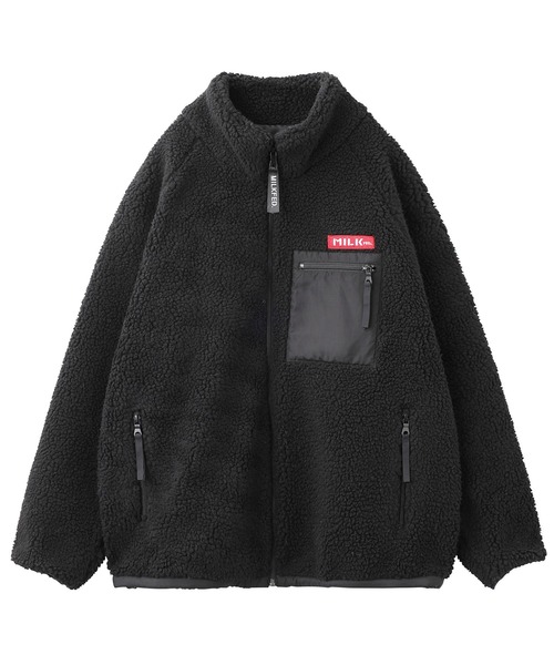 MILKFED.(ミルクフェド)の「BOA ZIP UP JACKET(ブルゾン・レディース・ブラック/レッド/ベージュ/ホワイト/グレー/ダークグリーン・M/S)」の21枚目の写真