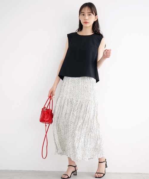 fifth(フィフス)の「【スタッフレコメンド】バックシャンノースリブラウス(シャツ/ブラウス・レディース・ブラック/ベージュ・M)」の9枚目の写真