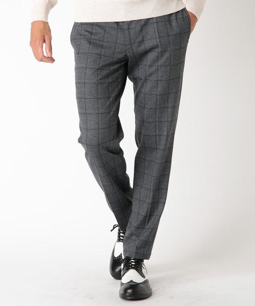 MEN'S BIGI（メンズビギ）の「【俳優 渡部篤郎さん着用】ACTIVE TAILOR エクストラTRジャージプリントスラックス（その他パンツ・メンズ・チャコールグレー/ネイビー・01/02/03/04）」の4枚目の写真