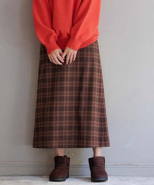 LEPSIM（レプシィム）の「嬉しい機能が付いたチェック柄スカート　281119（スカート・レディース・レッド/ブルー/ブラウン・SMALL/MEDIUM/LARGE）」の20枚目の写真