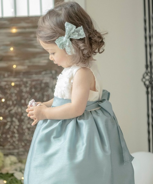 Catherine Cottage（キャサリンコテージ）の「レースリボンヘアクリップ 2個セット（バレッタ/ヘアクリップ・キッズ・ベージュ/ピンク/ミント/ライラック/ホワイト・FREE）」の17枚目の写真