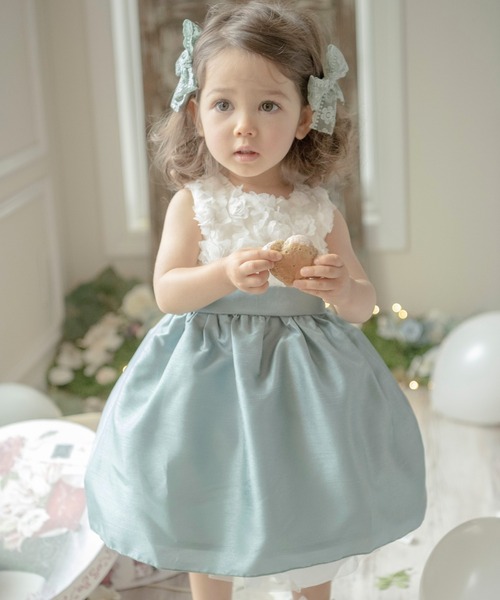 Catherine Cottage（キャサリンコテージ）の「レースリボンヘアクリップ 2個セット（バレッタ/ヘアクリップ・キッズ・ベージュ/ピンク/ミント/ライラック/ホワイト・FREE）」の18枚目の写真