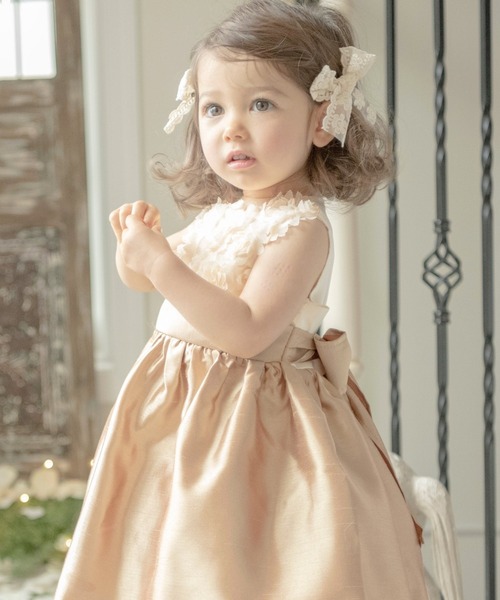 Catherine Cottage（キャサリンコテージ）の「レースリボンヘアクリップ 2個セット（バレッタ/ヘアクリップ・キッズ・ベージュ/ピンク/ミント/ライラック/ホワイト・FREE）」の20枚目の写真