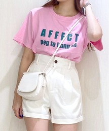 Heather | カラーロゴコンパクトT　356604(Tシャツ/カットソー)