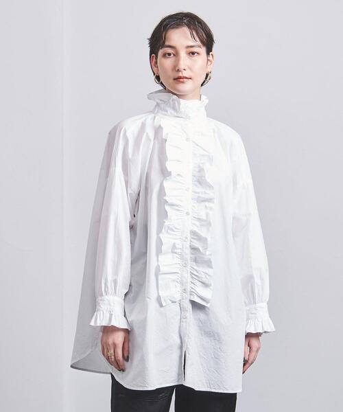 dahl'ia（ダリア）の「【別注】＜dahl'ia＞フリル ロングスリーブ