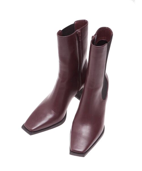 LAGUNAMOON（ラグナムーン）の「サイドゴアヒールブーツ（ブーツ・レディース・ブラック/バーガンディー・SMALL/MEDIUM）」の16枚目の写真