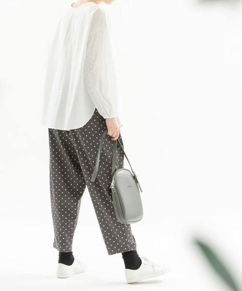 【新品】nop de nod   エンブロイダイリーブラウス nop de nod（ノップドゥノッド）の「ノーカラー2wayエンブロイ