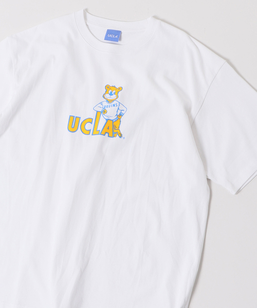 UCLA(ユーシーエルエー)の「【UCLA×JOURNAL STANDARD】別注 ヘビーウェイトTシャツ(Tシャツ/カットソー・メンズ・ホワイト/ピンク/イエロー/アイボリー/ブラックミックス/ホワイト系その他/ブラック系その他・MEDIUM/LARGE)」の4枚目の写真