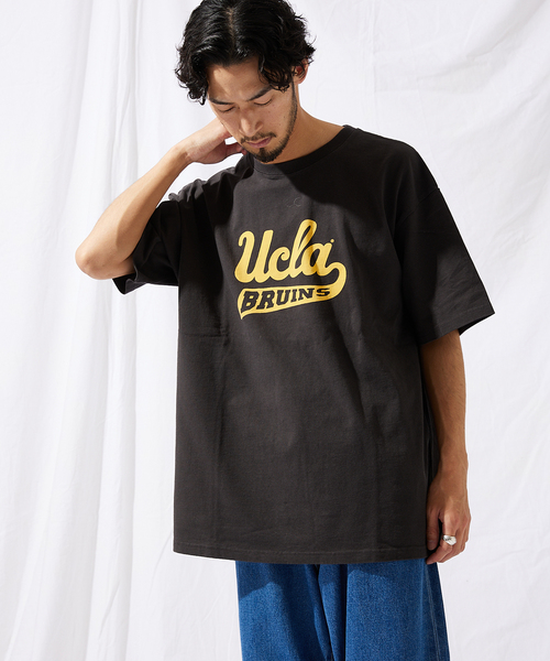 UCLA(ユーシーエルエー)の「【UCLA×JOURNAL STANDARD】別注 ヘビーウェイトTシャツ(Tシャツ/カットソー・メンズ・ホワイト/ピンク/イエロー/アイボリー/ブラックミックス/ホワイト系その他/ブラック系その他・MEDIUM/LARGE)」の5枚目の写真