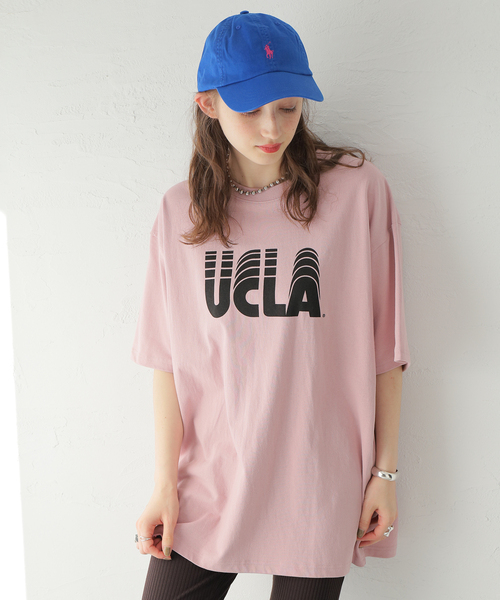 UCLA(ユーシーエルエー)の「【UCLA×JOURNAL STANDARD】別注 ヘビーウェイトTシャツ(Tシャツ/カットソー・メンズ・ホワイト/ピンク/イエロー/アイボリー/ブラックミックス/ホワイト系その他/ブラック系その他・MEDIUM/LARGE)」の7枚目の写真
