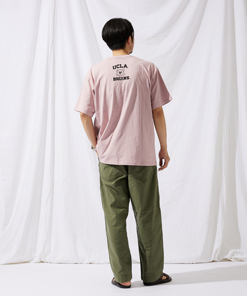 UCLA(ユーシーエルエー)の「【UCLA×JOURNAL STANDARD】別注 ヘビーウェイトTシャツ(Tシャツ/カットソー・メンズ・ホワイト/ピンク/イエロー/アイボリー/ブラックミックス/ホワイト系その他/ブラック系その他・MEDIUM/LARGE)」の10枚目の写真