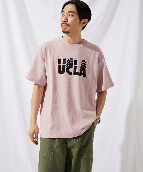 UCLA(ユーシーエルエー)の「【UCLA×JOURNAL STANDARD】別注 ヘビーウェイトTシャツ(Tシャツ/カットソー・メンズ・ホワイト/ピンク/イエロー/アイボリー/ブラックミックス/ホワイト系その他/ブラック系その他・MEDIUM/LARGE)」の9枚目の写真