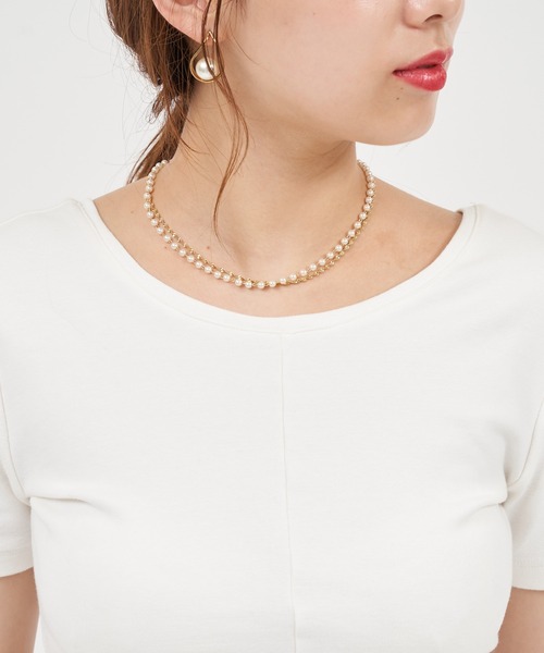 ROYAL PARTY(ロイヤルパーティー)の「2WAYねじりカットトップス(Tシャツ/カットソー・レディース・オフホワイト/ピンク/ブラック・FREE)」の9枚目の写真