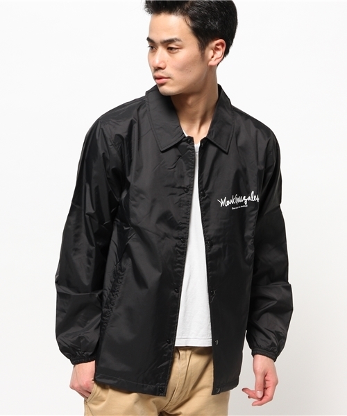 Mark Gonzales(マーク・ゴンザレス)の「メンズ マークゴンザレス ナイロン コーチジャケット MARK GONZALES MG15S-B01(ナイロンジャケット・メンズ・ホワイト/ブラック・LARGE/MEDIUM/SMALL)」の6枚目の写真