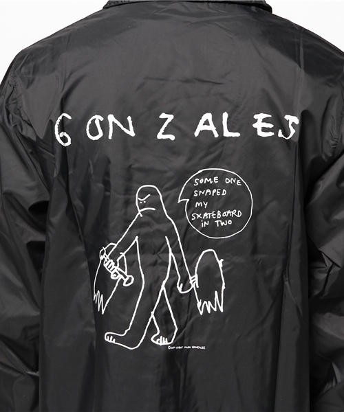 Mark Gonzales(マーク・ゴンザレス)の「メンズ マークゴンザレス ナイロン コーチジャケット MARK GONZALES MG15S-B01(ナイロンジャケット・メンズ・ホワイト/ブラック・LARGE/MEDIUM/SMALL)」の14枚目の写真