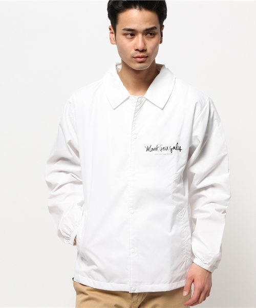 Mark Gonzales(マーク・ゴンザレス)の「メンズ マークゴンザレス ナイロン コーチジャケット MARK GONZALES MG15S-B01(ナイロンジャケット・メンズ・ホワイト/ブラック・LARGE/MEDIUM/SMALL)」の17枚目の写真