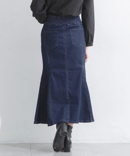 Honeys（ハニーズ）の「マーメイドスカート（デニムスカート・レディース・ブラック/インディゴブルー/グレー・S/M/L）」の13枚目の写真