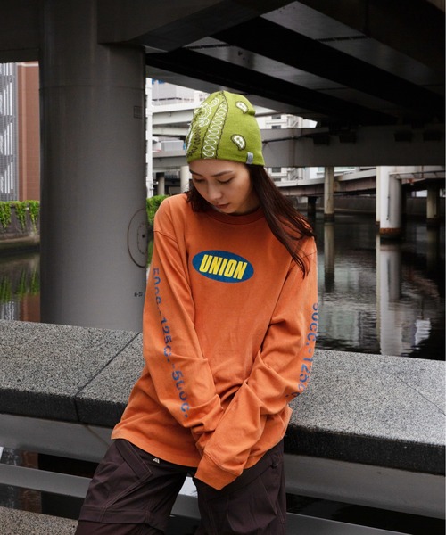 UNION(UNION TOKYO)(ユニオン)の「Lisa Le Strange STRANGE PAISLEY Beanie ビーニー ニット帽(ニットキャップ/ビーニー・メンズ・オリーブ・FREE)」の1枚目の写真