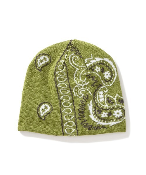 UNION(UNION TOKYO)(ユニオン)の「Lisa Le Strange STRANGE PAISLEY Beanie ビーニー ニット帽(ニットキャップ/ビーニー・メンズ・オリーブ・FREE)」の7枚目の写真
