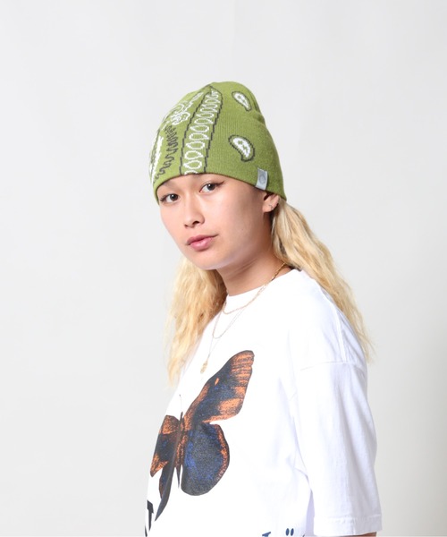UNION(UNION TOKYO)(ユニオン)の「Lisa Le Strange STRANGE PAISLEY Beanie ビーニー ニット帽(ニットキャップ/ビーニー・メンズ・オリーブ・FREE)」の13枚目の写真