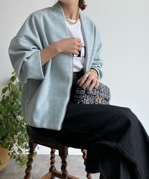 【WEB限定】WOOLY Vネックハーフコート