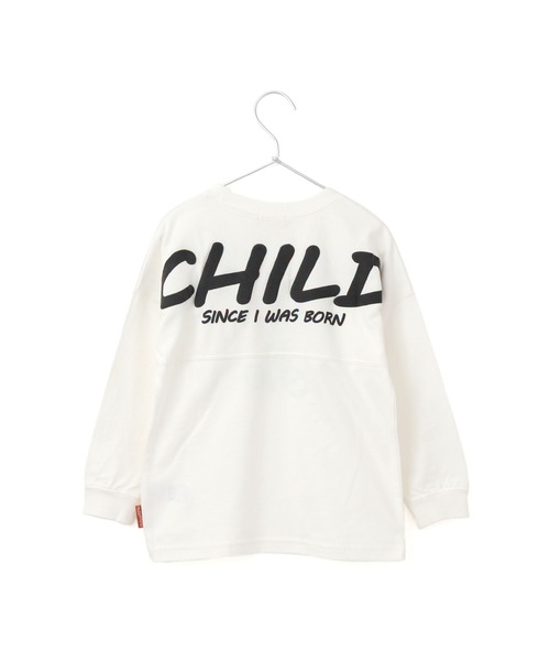 MAKE YOUR DAY(メイクユアデイ)の「チャリンコファミリー長袖Tシャツ■80~140cm(Tシャツ/カットソー・キッズ・ブラック/オフホワイト・80/90/100/110/120/130/140)」の4枚目の写真