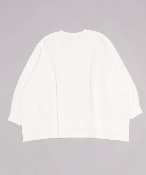 MAISON mou（メゾンムー）の「【en haut/アンオート】 ダンボールビック オーバー サイズ プルオーバー（スウェット・レディース・ホワイト/チャコールグレー・FREE）」の11枚目の写真