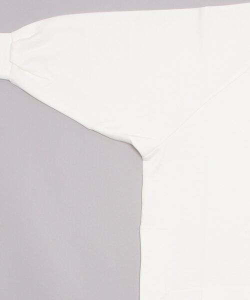 MAISON mou（メゾンムー）の「【en haut/アンオート】 ダンボールビック オーバー サイズ プルオーバー（スウェット・レディース・ホワイト/チャコールグレー・FREE）」の7枚目の写真