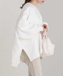 MAISON mou | 【en haut/アンオート】 ダンボールビック オーバー サイズ プルオーバー(スウェット)