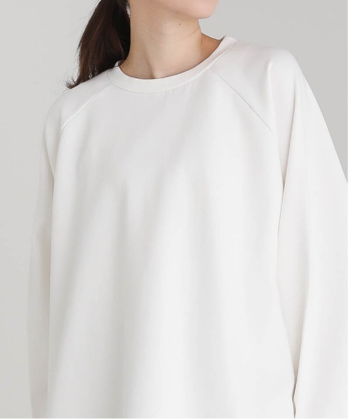 MAISON mou（メゾンムー）の「【en haut/アンオート】 ダンボールビック オーバー サイズ プルオーバー（スウェット・レディース・ホワイト/チャコールグレー・FREE）」の10枚目の写真