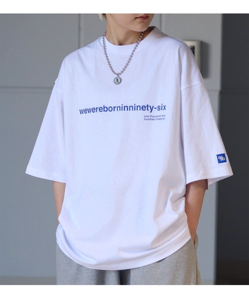 96thes(クローズ)の「【96thes】韓国風ビッグシルエット ロゴ ワンポイント刺繍 バックプリントTシャツ (Tシャツ/カットソー・レディース・ホワイト/ブラック/パープル/ブルー/ホワイト系その他/ブラック系その他/杢グレー/ブルー系その他/パープル系その他/ブラック系その他2・FREE)」の11枚目の写真