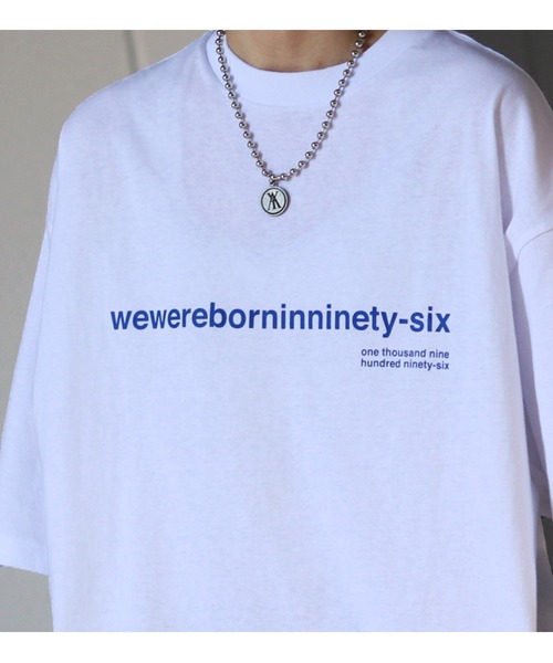 96thes(クローズ)の「【96thes】韓国風ビッグシルエット ロゴ ワンポイント刺繍 バックプリントTシャツ (Tシャツ/カットソー・レディース・ホワイト/ブラック/パープル/ブルー/ホワイト系その他/ブラック系その他/杢グレー/ブルー系その他/パープル系その他/ブラック系その他2・FREE)」の15枚目の写真