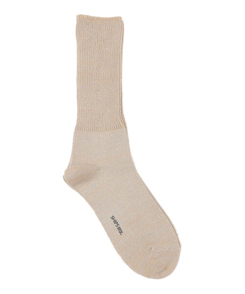 SHIPS any（シップス エニィ）の「SHIPS any: ラメ リブ ルーズ ソックス（ソックス/靴下・レディース・ブラック/ベージュ/ブラウン・ONE SIZE）」の3枚目の写真