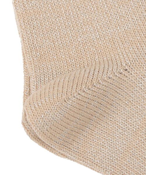 SHIPS any（シップス エニィ）の「SHIPS any: ラメ リブ ルーズ ソックス（ソックス/靴下・レディース・ブラック/ベージュ/ブラウン・ONE SIZE）」の5枚目の写真