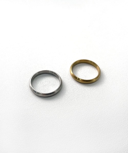 CEMONEMO（セモネモ）の「【金属アレルギー対応】 マットメタル シンプル リング 3mm / サージカルステンレス（リング・レディース・シルバー/ゴールド・FREE）」の3枚目の写真