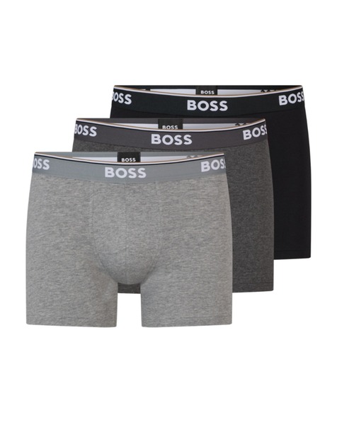 BOSS（ボス）の「3パック BOSSロゴ ストレッチコットン ボクサーパンツ（ボクサーパンツ・メンズ・ブラック系その他/グレー/ブルー/ブラック・M/L/XL/XXL/S）」の3枚目の写真