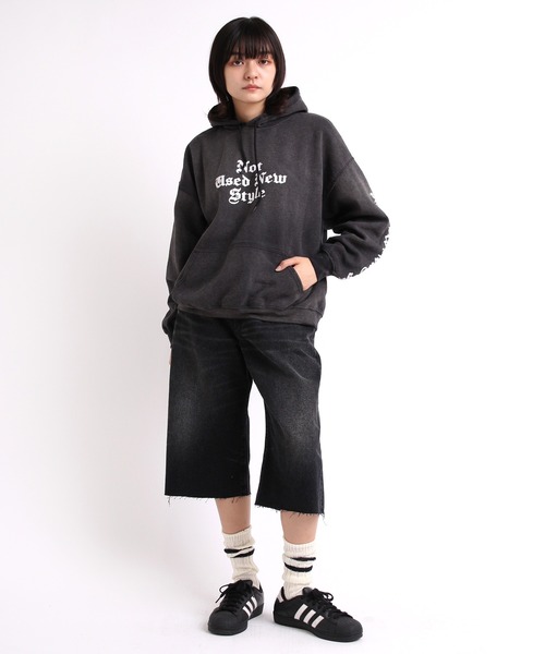 RNA（アールエヌエー）の「E4863 ラインルーズソックス（ソックス/靴下・レディース・ホワイト×ブラック/ブラック×ホワイト/ダークオレンジ・FREE）」の12枚目の写真