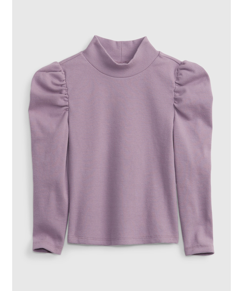 GAP（ギャップ）の「パフスリーブ タートルネック (幼児)（Tシャツ/カットソー・キッズ・ブラック/ブラウン/アイボリー/パープル系その他/ブラック系その他・12-18M/18-24M/2 YRS/3 YRS/4 YRS/5 YRS）」の5枚目の写真