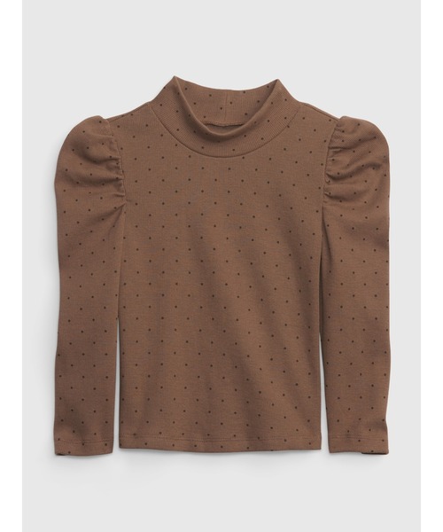 GAP（ギャップ）の「パフスリーブ タートルネック (幼児)（Tシャツ/カットソー・キッズ・ブラック/ブラウン/アイボリー/パープル系その他/ブラック系その他・12-18M/18-24M/2 YRS/3 YRS/4 YRS/5 YRS）」の4枚目の写真