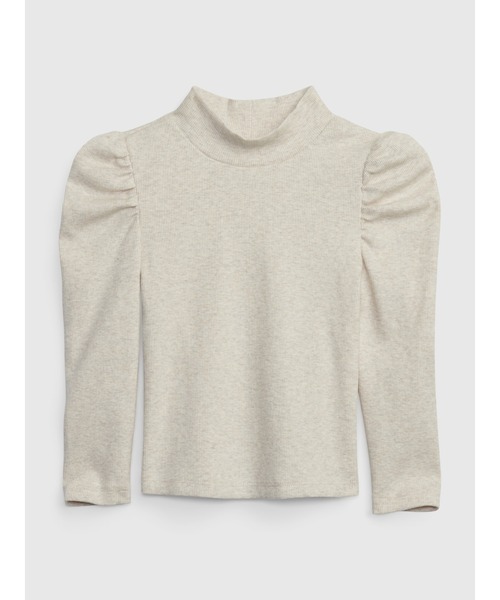 GAP（ギャップ）の「パフスリーブ タートルネック (幼児)（Tシャツ/カットソー・キッズ・ブラック/ブラウン/アイボリー/パープル系その他/ブラック系その他・12-18M/18-24M/2 YRS/3 YRS/4 YRS/5 YRS）」の2枚目の写真