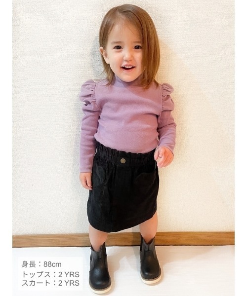 GAP（ギャップ）の「パフスリーブ タートルネック (幼児)（Tシャツ/カットソー・キッズ・ブラック/ブラウン/アイボリー/パープル系その他/ブラック系その他・12-18M/18-24M/2 YRS/3 YRS/4 YRS/5 YRS）」の9枚目の写真