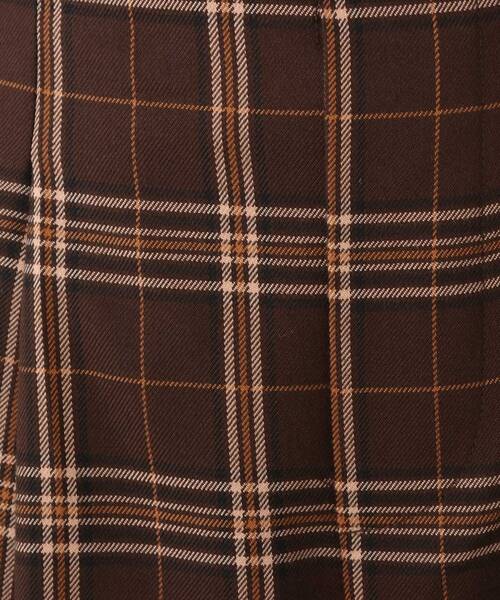 DRESKIP（ドレスキップ）の「◆タブ付き チェック柄 ワイドパンツ（その他パンツ・レディース・キャメル/ブラック系1/ダークブラウン系1・02/03/04）」の4枚目の写真