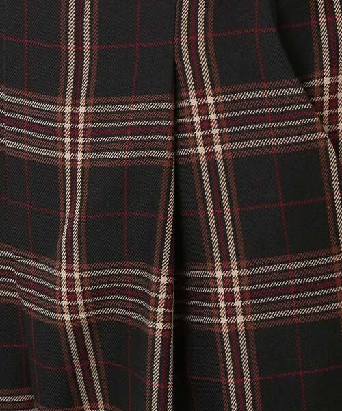 DRESKIP（ドレスキップ）の「◆タブ付き チェック柄 ワイドパンツ（その他パンツ・レディース・キャメル/ブラック系1/ダークブラウン系1・02/03/04）」の12枚目の写真