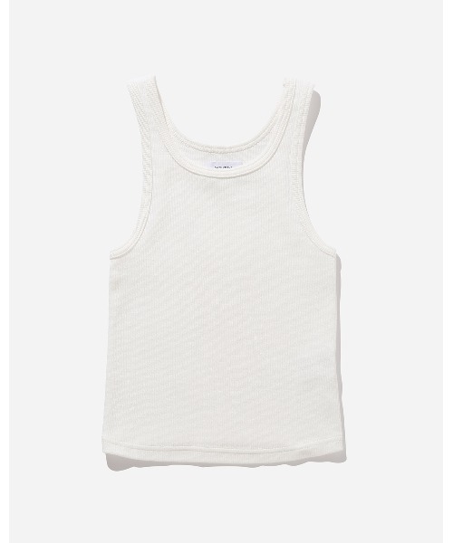 Saturdays NYC（サタデーズ ニューヨークシティ ）の「ERICA KNIT TANK（タンクトップ・レディース・オフホワイト/サックスブルー・X-SMALL/S/M/L）」の2枚目の写真